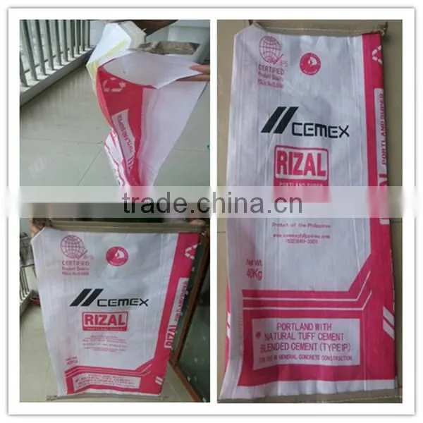 Customized kraft paper bag for cement or sand with PE coating