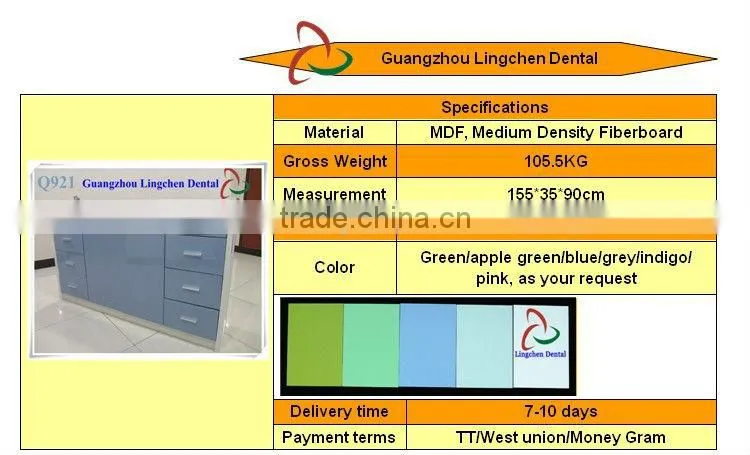 Italy Latest Dental Cabinet Design Hospital Furnature (Q921)