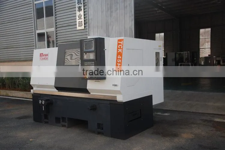 new cnc lathe machine metal cutting lathe for sale TCK45H heavy duty cnc metal processing hobby lathes slant bed 8'' chuck