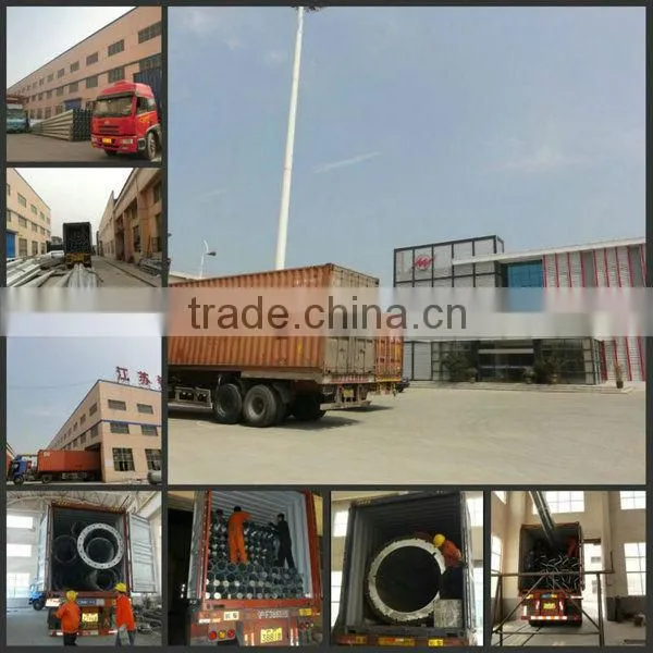 street lighting high mast column round steel column garden columns