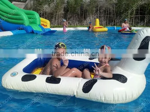 hot sale water boat for kids inflatable cartoon yellow duck