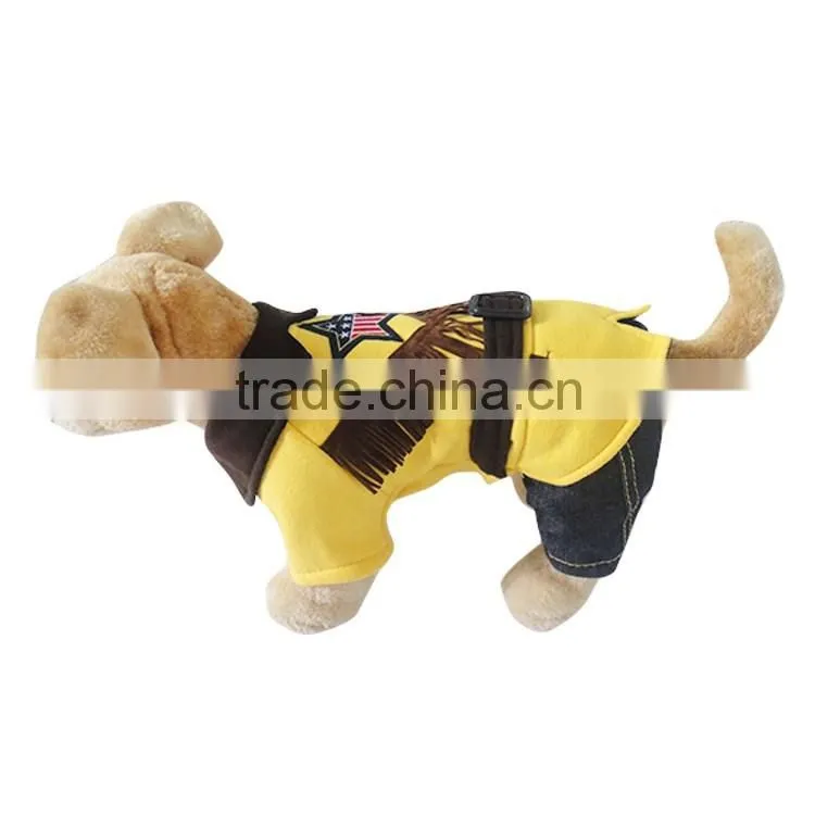 Cowboy spring and autumn Winter Western denim pet dog skirt