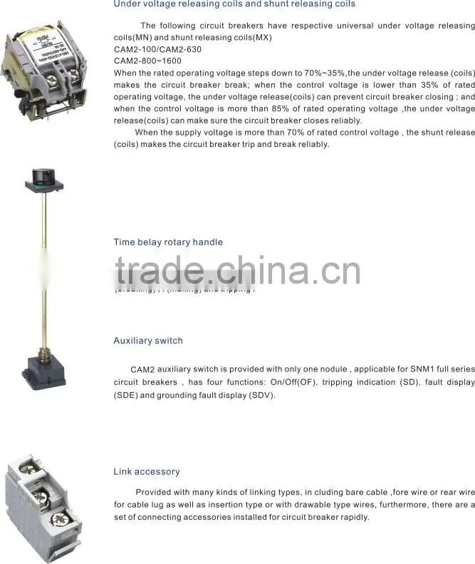Moulded Case Circuit Breaker,CAM2 Series MCCB-1600A