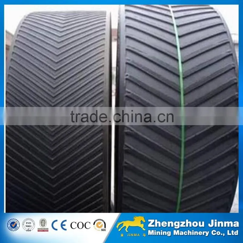 rubber PVC EP PU Food industry corrugated sidewall adjustable conveyor belt manufacturer