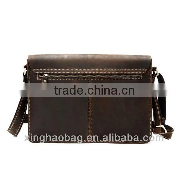 Fashionable leather single-shoulder bag
