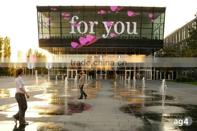 2016 transparent led curtain display P30 P40 P50led gridding screen