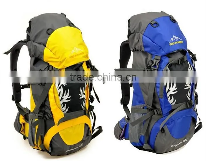 popular Outdoor Camping durable hiking drawstring backpack 65L