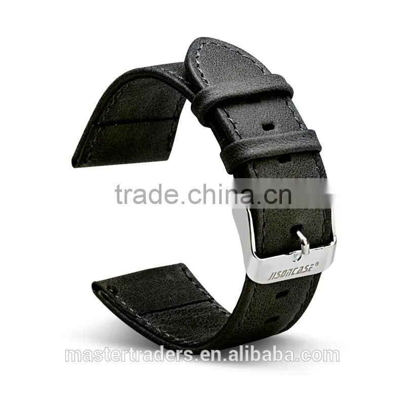 Original JISONCASE Retro Series Genuine Leather Watch Band Wrist Strap For 42MM Apple Watch MT-3528