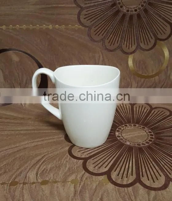 Beautiful heart embossed white porcelain luxury coffee cups