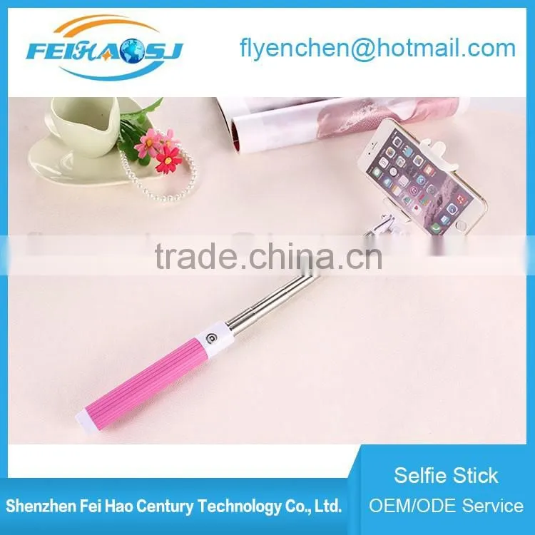 Wholesale High Quality Extendable Wireless Monopod Bluetooth Mini Selfie Stick For Phone