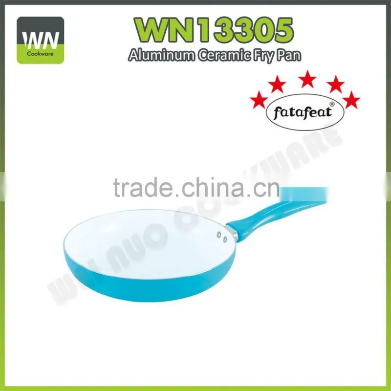 2016 new design ceramic frying pan induction stone pan pressed ceramic fry pan