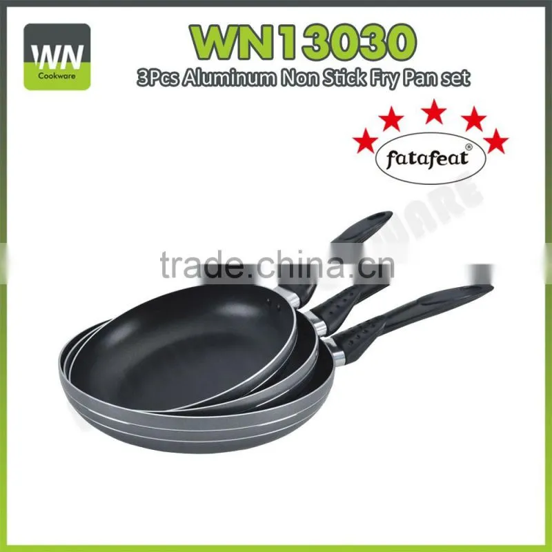 High quality non-stick paella pan aluminum non stick ceramic fry pan with soft touch/bakelite handle