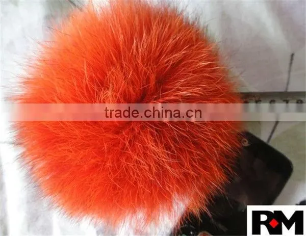 Top Quality Dyed Fox Fur Pom Pom
