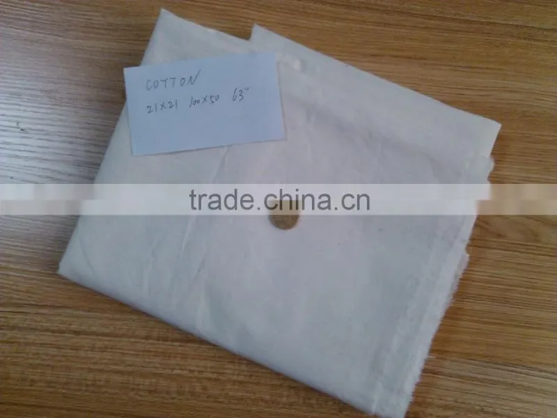 100% cotton 21*21 100*50 63" fabric supplier