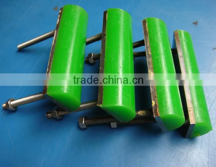 Factory wholesale machined Polyurethane 80-85A PU machined coat rubber plastic teflon coated conveyor rollers