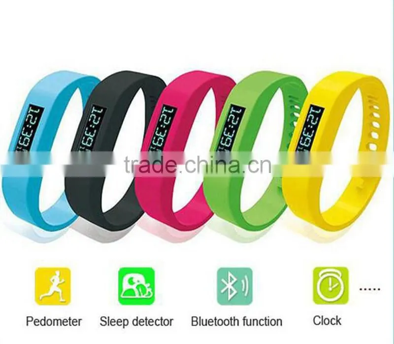 OLED Smart Healthy Bracelet Bluetooth V4.0 Wristband with Pedometer Tracking Caloria Compatible with Android & IOS