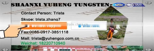 ISO6848 quality standard wolfram tungston rod