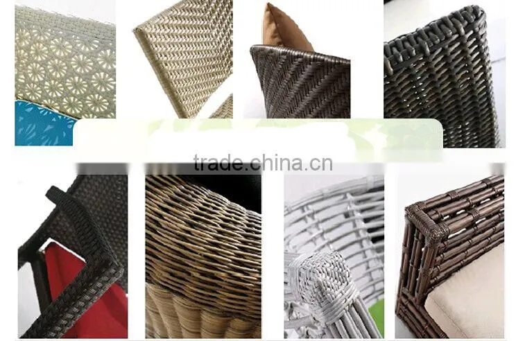 New design oval wicker outdoor lounge furniture (DH-1002)
