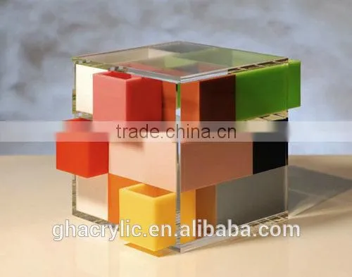 Color box clear acrylic packaging boxes