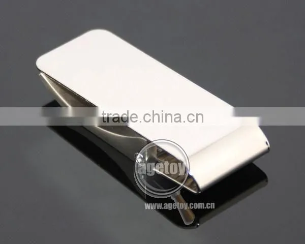 Promotional Customized Engraved Logo Zinc Alloy Metal Branded Money Clip