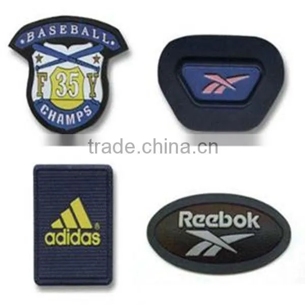 Various brand silicone rubber trademark of clothing