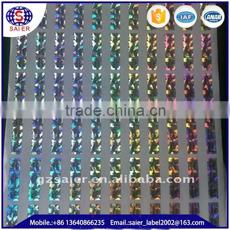 Anti Counterfeiting Hologram scratch off labels