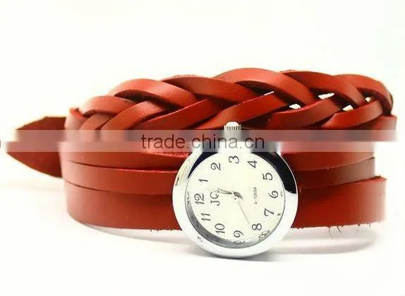 Promotion! Cow leather watches,women watches , ROMAN rivets leather bracelet watch