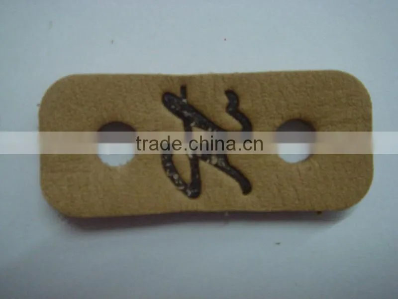 two holes leather stopper