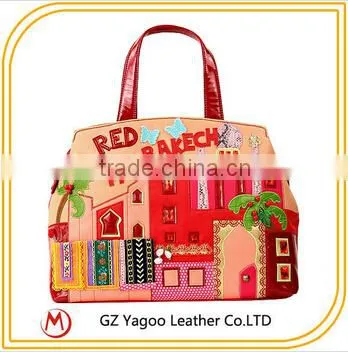 2015 factory price woman pu leather handbag manufactures China