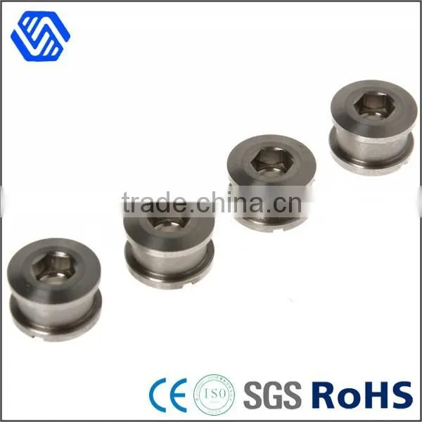 hex socket anti theft nut nickel plated nuts slotted custom made wheel nut