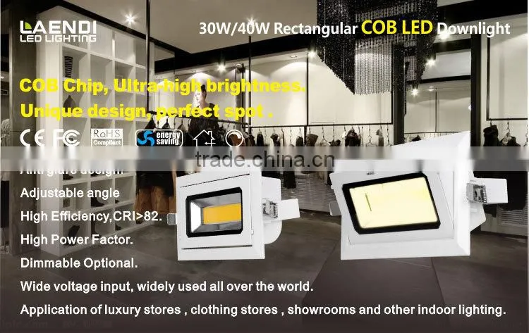 Square wall washer led light high CRI COB chip patent mould