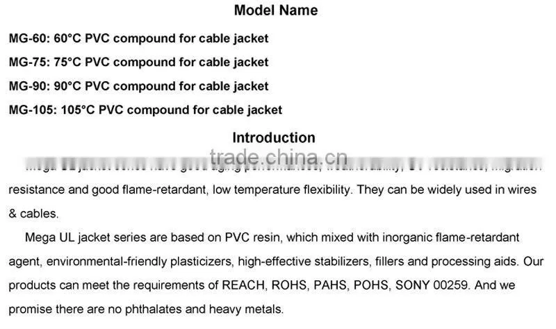 Eco vinyl compounders for ul cable