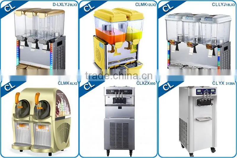 Three beverage dispenser biz machine slush machine for sale