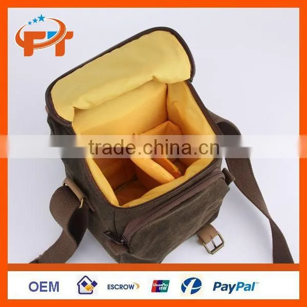 Canvas camera bag for Sony Nikon Canon PENTAX