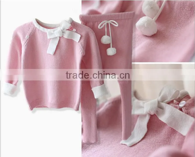 baby 2 pieces romper playsuit twinset sweater newborn baby sweaters