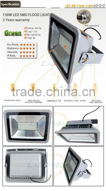 at cheap price 5 years warranty high ra ip65 waterproof super bright outdoor stadium lighting 150w led floodlight