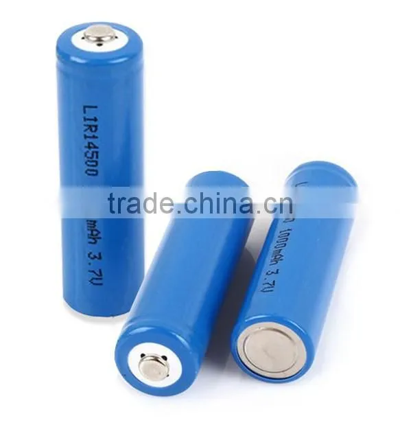 LIR14500 1000mAh 3.7V flat lithium battery