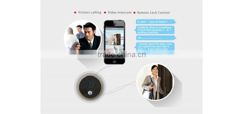DC5V powered IP WiFi doorbell See your visitor day or night, rain or shine.