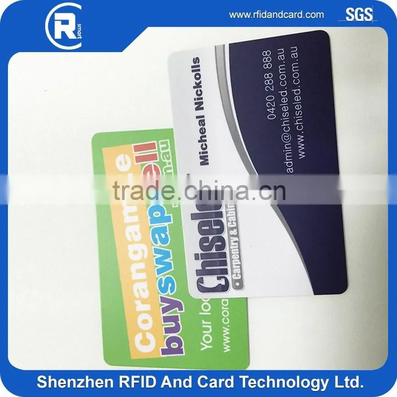 MIFARE Plus S 4K rfid smart ISO PVC blank hotel key cards pvc business card
