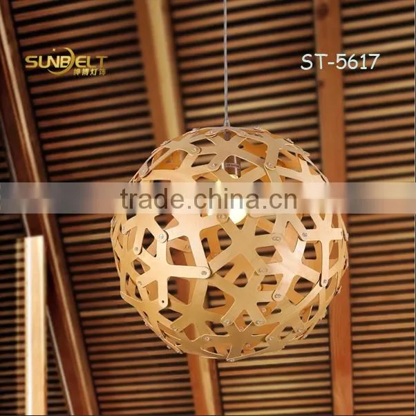 ST-5617- L Sunbelt 2015 hot sale American Wooden ball pendant lamp,Creative lamp office,reding room decoration