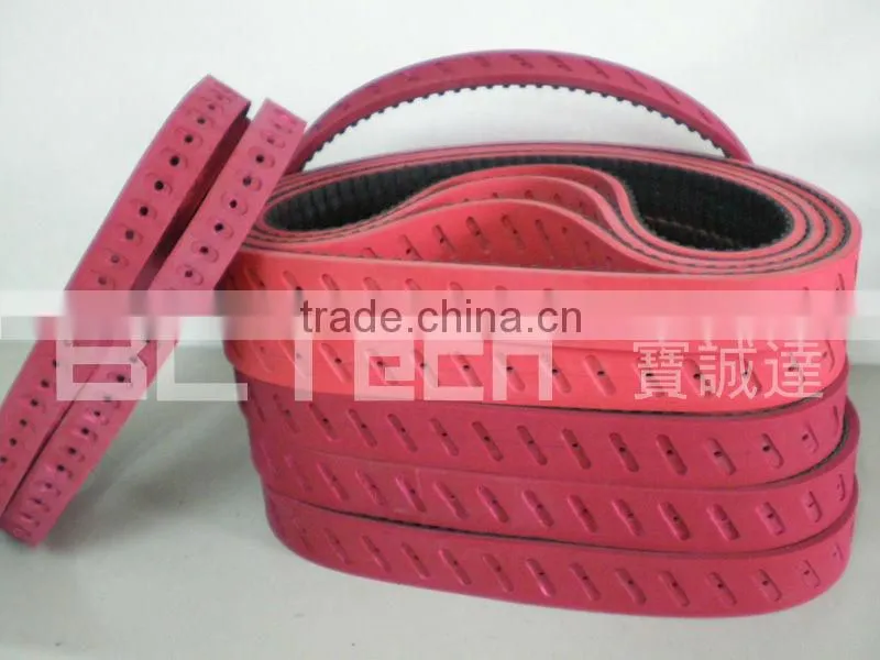 Timing belt for packing machine - Elliptical holes