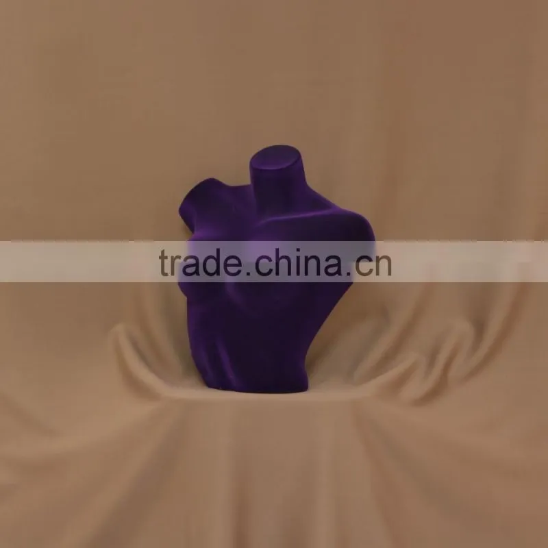 Sexy lady bust flocking senior mannequin for tailor