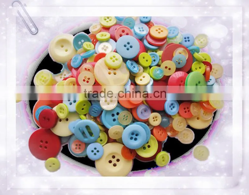 Mix bright resin color buttons for gifts & craft making and scrapbooking