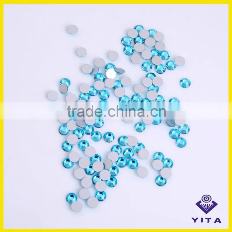 YiWu factory rice ss 3 flat back rhinestone for nail design