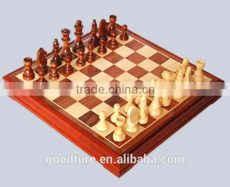 Solid Wood Chess Game Box Set
