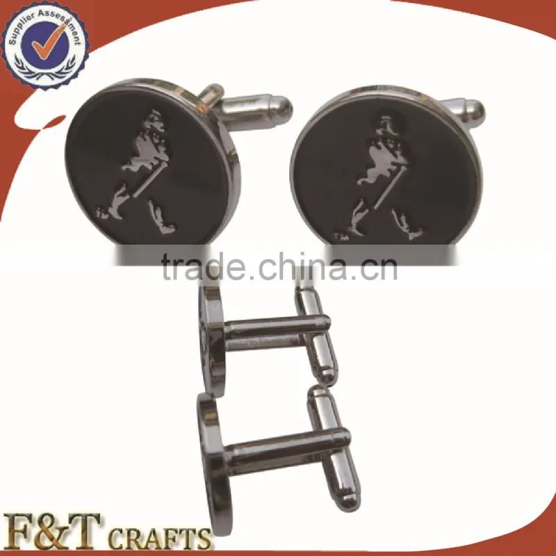 High quality plating pearl nickle zinc alloy 3D metal cufflink/cufflink shirts/cufflink manufacturer