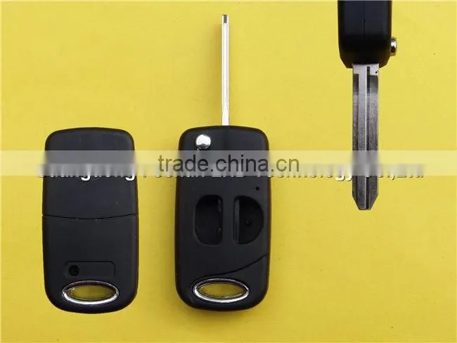 Modified folding 2 buttons remote key cover Toyota Carola Toy43 blade