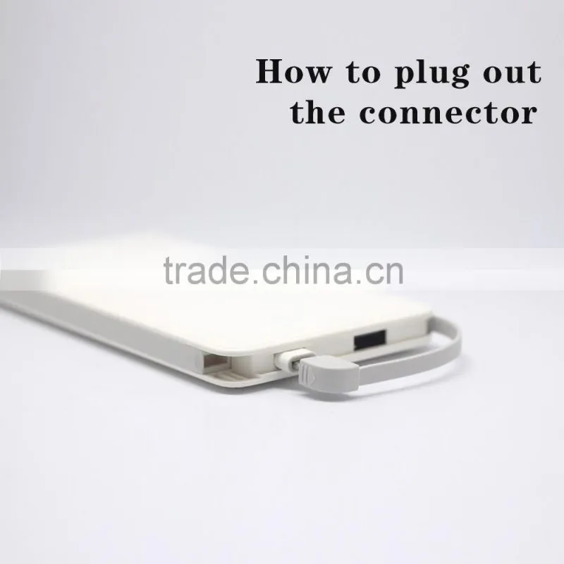 2016 new hot selling design real capacity leather 10000mah usb battery charger