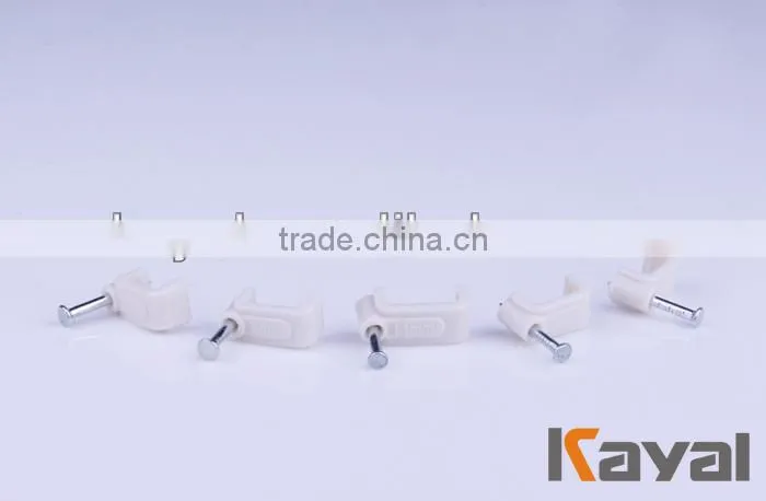 hot sales,Flat nail clips,Plastic Wall cable clip,CE Certificate