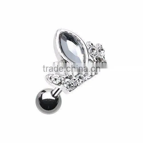 Crown Cartilage Tragus Earring